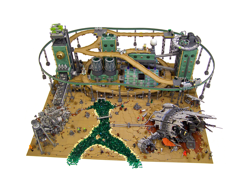 Illustration for article titled In this post-apocalyptic diorama, Hell comes to Lego Land